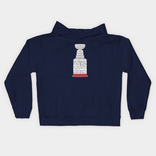 CAPS - Stanley Cup with Team Kids Hoodie by mymainmandeebo